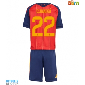 Billiga Spanien Pau Cubarsi #22 Hemmatröja Barn VM 2026 Kortärmad (+ Korta byxor)